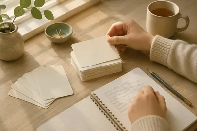 Stacked Flashcards for Calm Exam Preparation