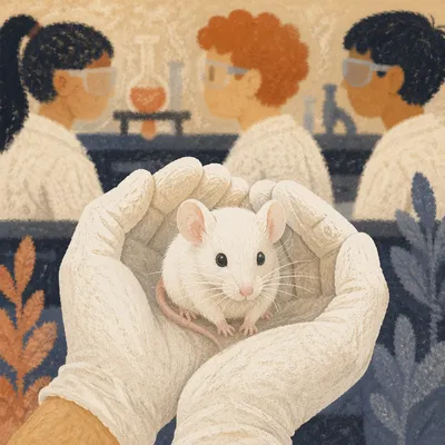 Curious Lab Mouse in STEM Lesson