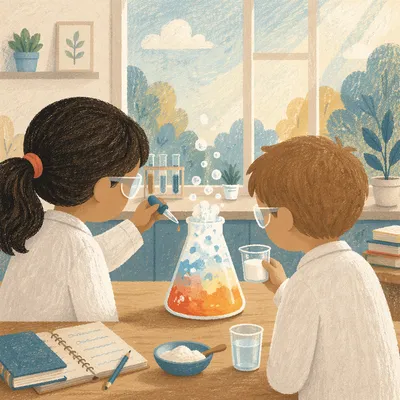 Kids STEM Lab Experiment in Classroom