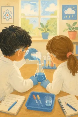 Kids STEM Lab Experiment in Classroom