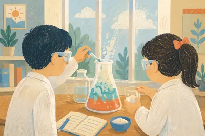 Kids STEM Lab Experiment in Classroom