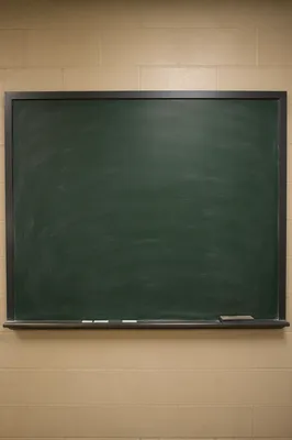 Empty Classroom Chalkboard Ready for Teaching