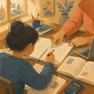 One-on-One Tutoring at Student Desk