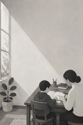 One-on-One Tutoring at Classroom Desk