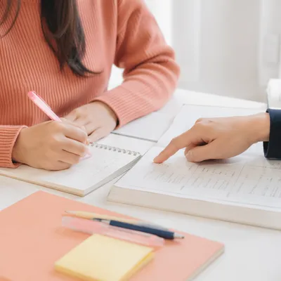 One-on-One Tutoring at Student Desk