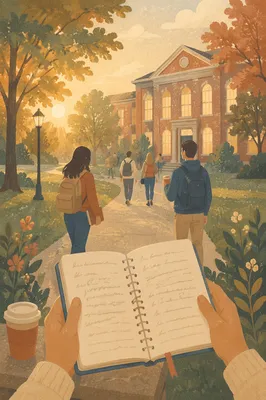 Golden Morning University Campus Study Walk