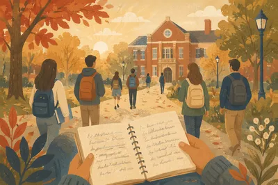 Autumn Sunrise Study Walk on Campus