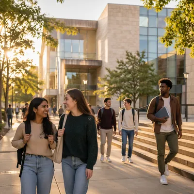 Golden Hour University Campus Student Life