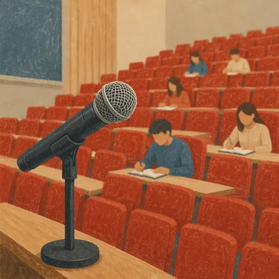 Lecture Microphone in University Hall