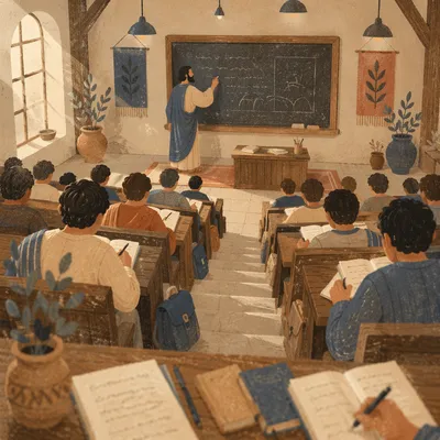Professor Teaching in University Lecture Hall