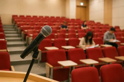 Lecture Microphone in University Hall