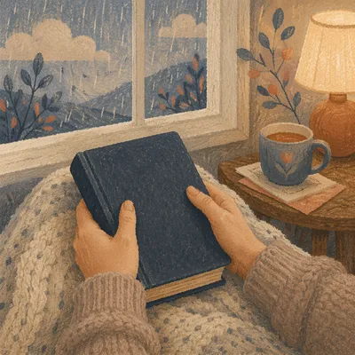 Clutching Bible Through Anxiety and Comfort