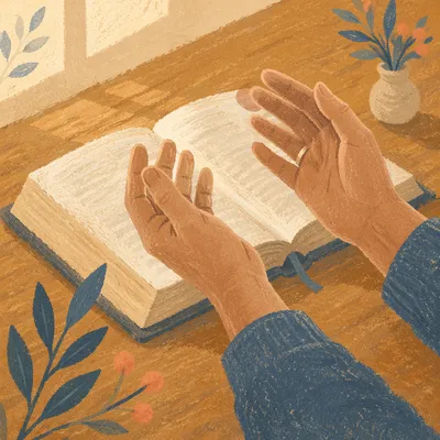 Anxious Hands Reaching for Biblical Comfort