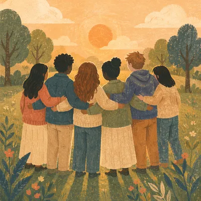 Circle of Belonging at Golden Hour