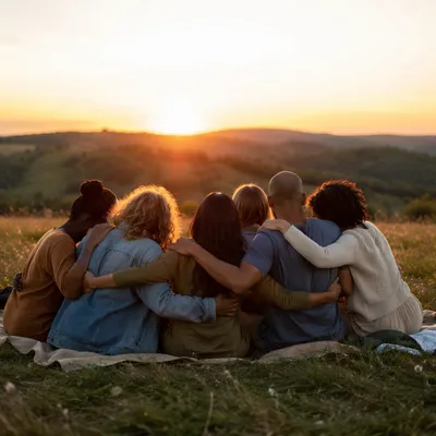 Belonging Community Circle at Golden Hour