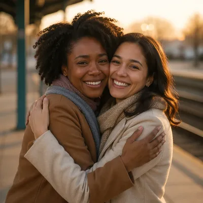 Emotional Reunion of Two Best Friends