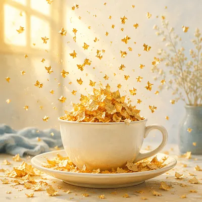 Overflowing Cup of Blessing in Golden Light