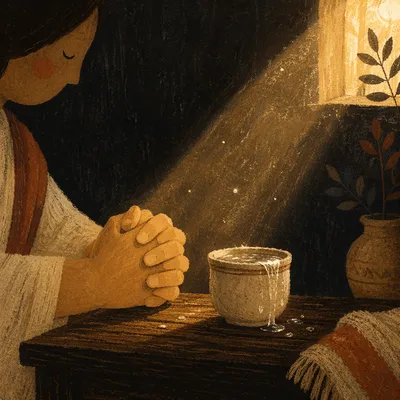 Overflowing Cup in Golden Morning Light