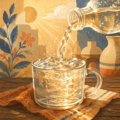 Overflowing Cup in Golden Blessing Light