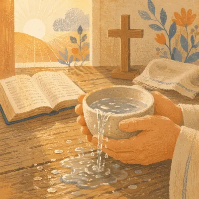 Overflowing Cup of Blessing in Golden Light