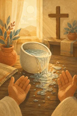 Overflowing Cup of Blessing in Golden Light
