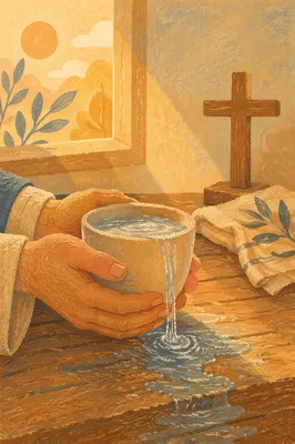 Overflowing Cup of Blessing in Golden Light