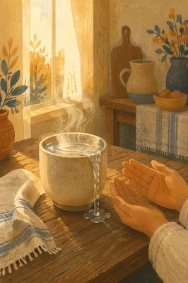 Overflowing Cup in Golden Morning Blessing