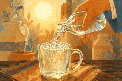 Overflowing Cup in Golden Blessing Light