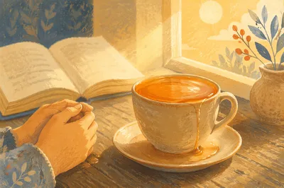 Overflowing Blessing Cup in Golden Morning Light