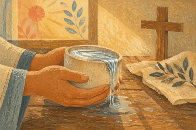 Overflowing Cup of Blessing in Golden Light