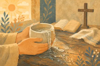 Overflowing Cup in Golden Morning Blessing