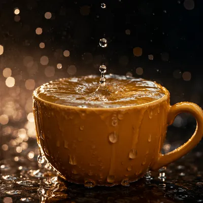 Overflowing Cup in Golden Blessing Light