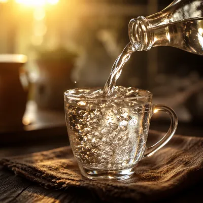 Overflowing Cup in Golden Morning Light