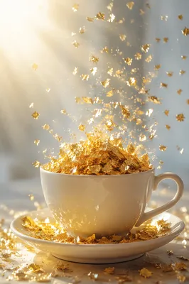 Overflowing Cup of Blessing in Golden Light