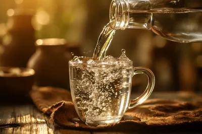 Overflowing Cup in Golden Morning Light