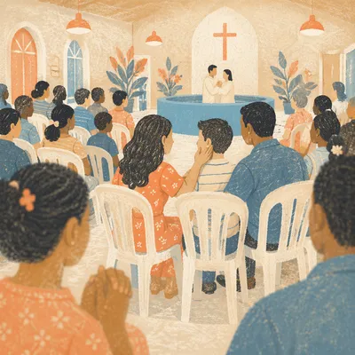Joyful Baptism Celebration in Church Community