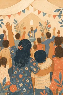 Joyful Baptism Celebration in Church Community