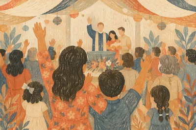 Joyful Baptism Celebration in Church Community
