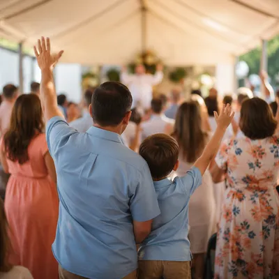 Joyful Baptism Celebration in Church Community