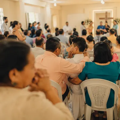 Joyful Baptism Celebration in Church Community
