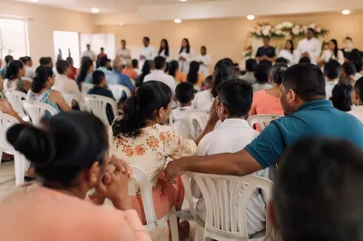 Joyful Baptism Celebration in Church Community