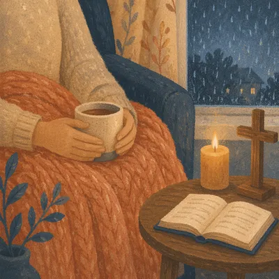 Cozy Prayer Evening by Candlelight