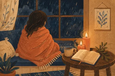 Warm Blanket Prayer by Candlelight