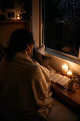 Comforting Candlelit Prayer Corner at Night