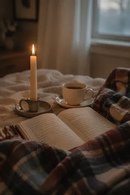 Candlelit Prayer Journal with Cozy Blanket