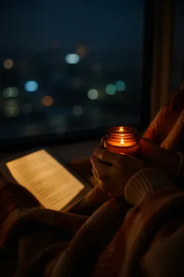 Candlelit Blanket Prayer at Night