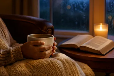 Quiet Christian Comfort by Candlelight