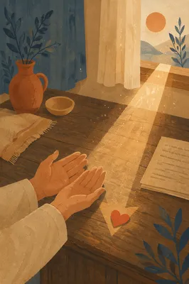 Arrow of Conviction on Open Hands