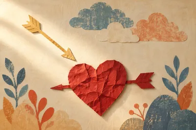 Paper Heart and Arrows of Repentance