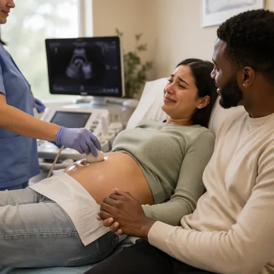 Emotional Prenatal Ultrasound With Expectant Couple